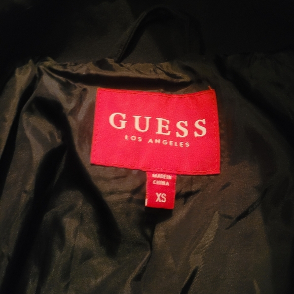 Guess Black Mid-length Belted Trench Coat XS - Picture 7 of 7